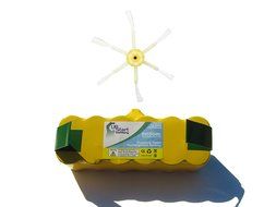 Replacement iRobot Roomba 625 Professional Series Battery and 6-Arm Side Brush - Kit Includes 1 Battery and 1...