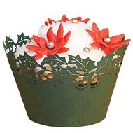 Filigree Regular Cupcake Wrapper, White, 12 pack N3