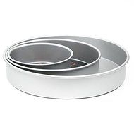Cake Pan Set of 3, Round 3 Inches (8&quot;, 12&quot; 16&quot;) by Fat Daddio&#039;s N2