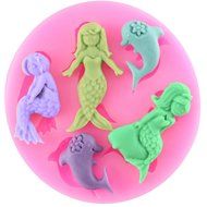 Mujiang Little Mermaid Cake Decorating Food Grade Silicone Jello Sugar Chocolate Fondant Molds N11