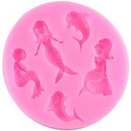 Mujiang Little Mermaid Cake Decorating Food Grade Silicone Jello Sugar Chocolate Fondant Molds N12