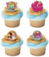 12 Teen Beach Movie Summer Fun Plastic Cupcake Rings Party Favors Cake Toppers