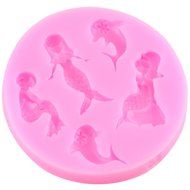 Mujiang Little Mermaid Cake Decorating Food Grade Silicone Jello Sugar Chocolate Fondant Molds N13