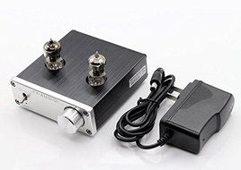 Douk Audio Mini 6J1 Valve &amp; Vacuum Tube Pre-Amplifier Stereo HiFi Buffer Preamp(Silver）