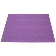 Xgunion Flower Pattern Silicone Mat Fondant Cake Lace Embossed Cake Mold Mould Purple N2