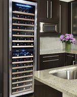 Vinotemp VNTVT-155SBW 155-Bottle Dual-Zone Wine Cooler