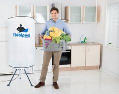 Tidalpool Portable Clothes Dryer - 1200W Electric Laundry Drying Rack with Heater UV Light N8
