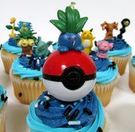 POKEMON 24 Piece MINI Birthday Party Cupcake Topper Set