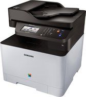 Samsung - Xpress C1860FW Wireless Color All-In-One Laser Printer - White/Black