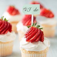 Paper Star I do Cake Topper Cupcake Pick Wedding Party Decor Pack of 10 - Beige N8