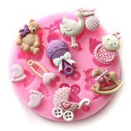 Astra shop Candy Baking Molds 3D Baby Girl Toy Silicone Mold Fondant Molds Sugar Craft Tools Chocolate Mould for...