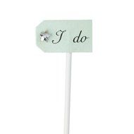 Paper Star I do Cake Topper Cupcake Pick Wedding Party Decor Pack of 10 - Beige N9
