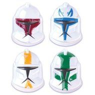 Star Wars Clone Wars Helmet Pop Top Cake Topper 4-pc Set