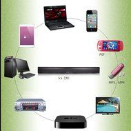 INHDBOX Home Cinema Speakers 2.1 Bluetooth Soundbar with Integrated Subwoofer for TV or Receiver N7