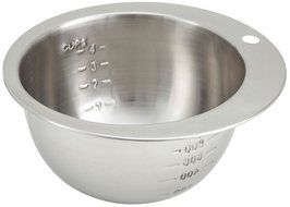 Winco 4-Cup Measuring Bowl, Stainless Steel