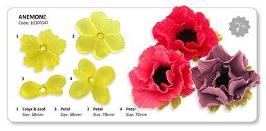 JEM Anemone Cutter, Set of 4, Yellow