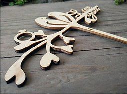 KitchenforUs Love Birds Rustic Wedding Cake Topper with Love You Phrase Romantic Cake Topper