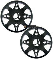 PGR12RB - Alphasonik 12" Black Excursion Grilles Pair N3
