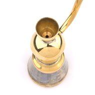 MINI Golden color Water Smoking Pipe Hookah shisha Cigarette Holder Filter Mini Hookah for Smoking Weed Metal...