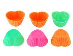 20pcs Heart Shaped Silicone Cake Mould N4