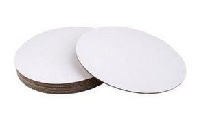 White Cardboard Cake Circle Base 10 Inch 12 Pack Disposable # 4368 NEW FREE SHIP