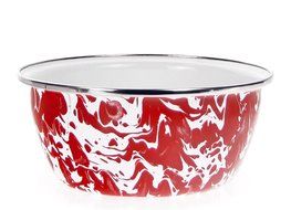 Golden Rabbit Red Swirl Nesting Storage Bowls