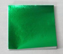 3&quot; x 3&quot; Emerald Green Confectionery Foil Wrappers Candy Wrappers Candy Making Supplies