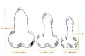 Aikoi Stainless Steel Cake mold to DIY Making Cookie Cutters Set - 3 Piece N5