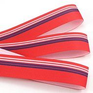 25mm Multi colors option Grosgrain Ribbon Printed patchwork Hairbows Accessory (Red 5y)