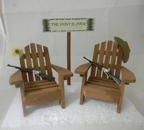 Wedding Country Western Reception Adirondack Chairs Cake Topper
