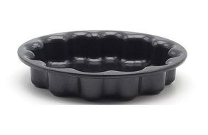 Astra shop 5.5-Inch Nonstick Petal Pan/Cake Pan/Pie Pan/Quiche Pan, Set of 2(Black)