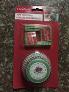 Christmas Cupcake Wrappers and Toppers - Set of 24