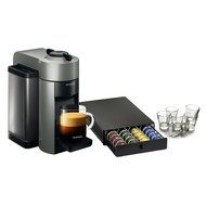 Nespresso VertuoLine Evoluo Grey Coffee and Espresso Maker with 40 Capsule Storage Drawer and Free Set of 6 Espresso... N7