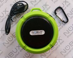 NOBUX SOUND-PUCK GREEN WIRELESS SPEAKER, WEATHER POOF IP65 + 3.3&#039; Sync Charger Cable Micro USB + Dual usb wall... N3