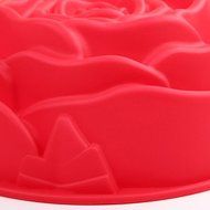 Large Rose Shaped Bread Pie Flan Tart Birthday Party Cake Silicone Mold Chocolate Bakeware Decorating Dessert... N6