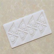 Y&amp;XL&amp;H 8 Hole Sun in Triangle Shape Chocolate Plugin Mold for Cake Decoration Baking Mold Silicone Material