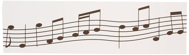 Beistle 66136 1-Pack Musical Notes Party Tape, 3-Inch by 20-Feet