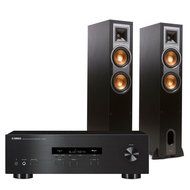 Yamaha R-S202 Bluetooth Stereo Receiver with Klipsch R-26F Reference Floorstanding Speakers (Black)