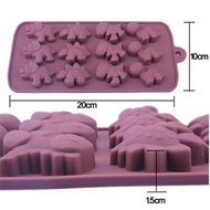 ACE 12in1 Mixed Dinosaur Shape Silicone Choco Cake Jelly Cookie Mold Pan Mould N2