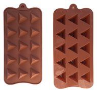 Fanhesheng 15 Cavity Triangle Pyramid Silicone Mold Pan for Ice Cube, Chocolate, Candy, Soap, Candle, Jello, Crayon... N2