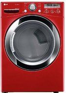 LG DLGX3251RSteamDryer 7.3 Cu. Ft. Wild Cherry Red Stackable With Steam Cycle Gas Dryer