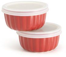 Good Cook Ceramic Set Of 2 4 Ounce Ramekins, Red N2