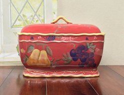 Red Orchard Ceramic 3-Piece Bowl Set, 8-3/8"W, 82769 by ACK