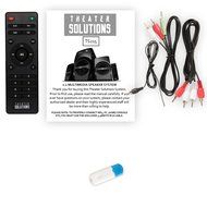 Theater Solutions TS215 Home 2.1 Speaker System with Bluetooth FM Tuner USB / SD Multimedia