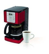 Mr. Coffee JWX36-NP Advanced Brew 12 Cup Programmable Coffee Maker, Red N3