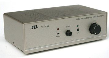 TCC TC-753LC SILVER Phono Preamp w/Level Control and AUX Input; includes optional PREMIUM HIGH POWER AC Adaptor N2