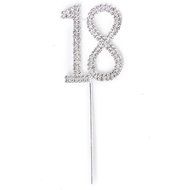 18th Anniversary Birthday Party Rhinestone Cake Topper N5