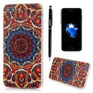 Badalink iPhone 7 Plus 3D Basso-relievo Case (5.5") Shockproof Drop Protection TPU Flexible Easy Grip Bumper Slim... N2