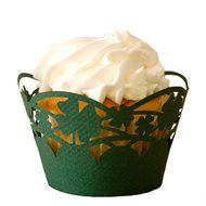 Filigree Regular Cupcake Wrapper, White, 12 pack N4