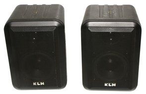 Pair of KLH 980 Black Indoor / Outdoor 2 Way Speakers - 100W
